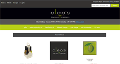 Desktop Screenshot of cleosfineoils.com